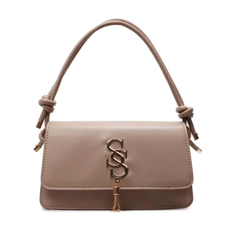 Pink Gold Logo Shoulder Bag for Women - Image 4