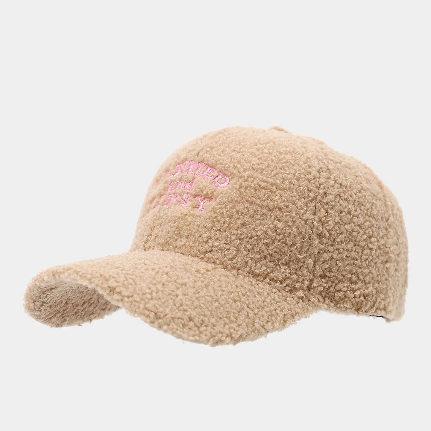 Women Warm Embroidered Baseball Cap Pink Letter — feature 8