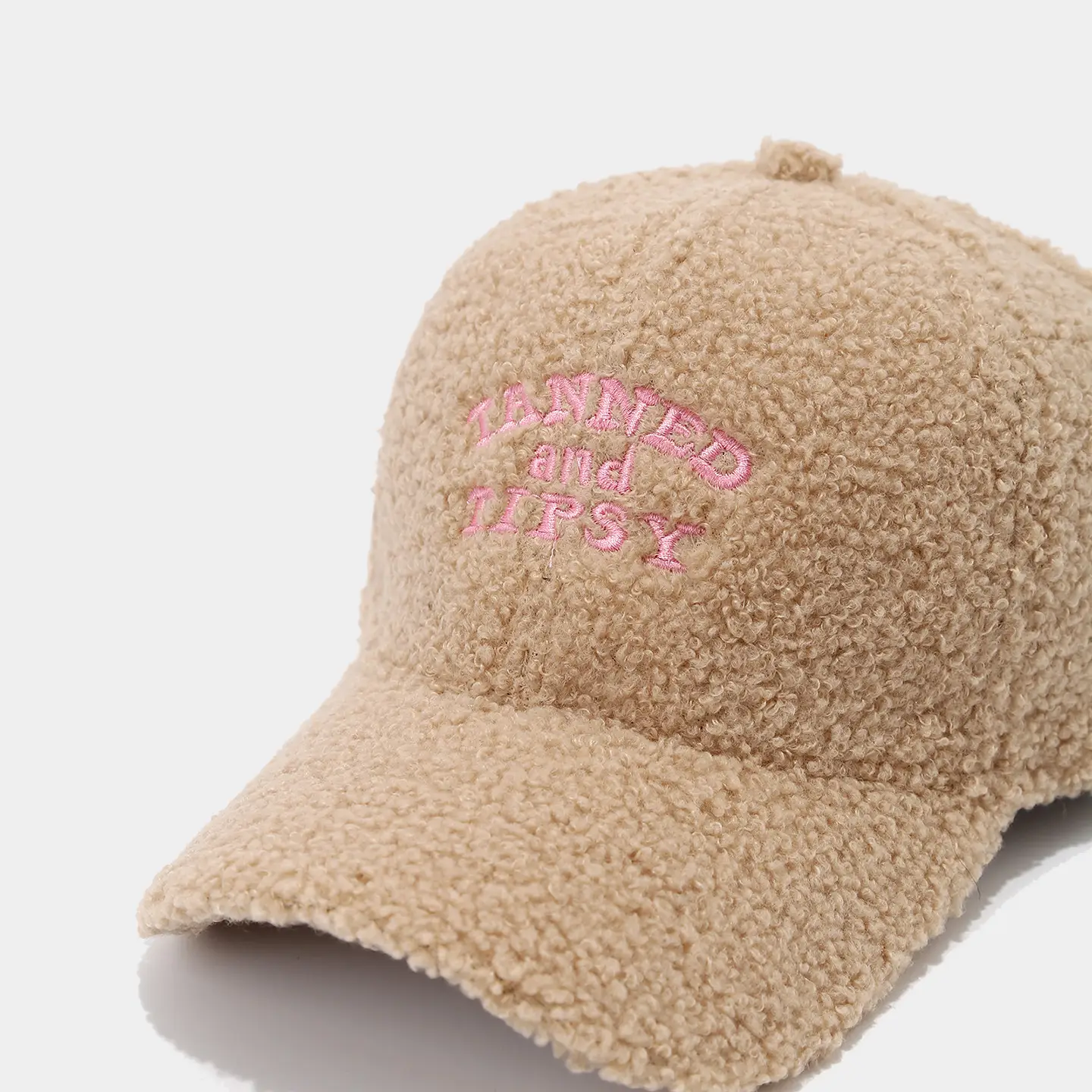 Women Warm Embroidered Baseball Cap Pink Letter — feature 9