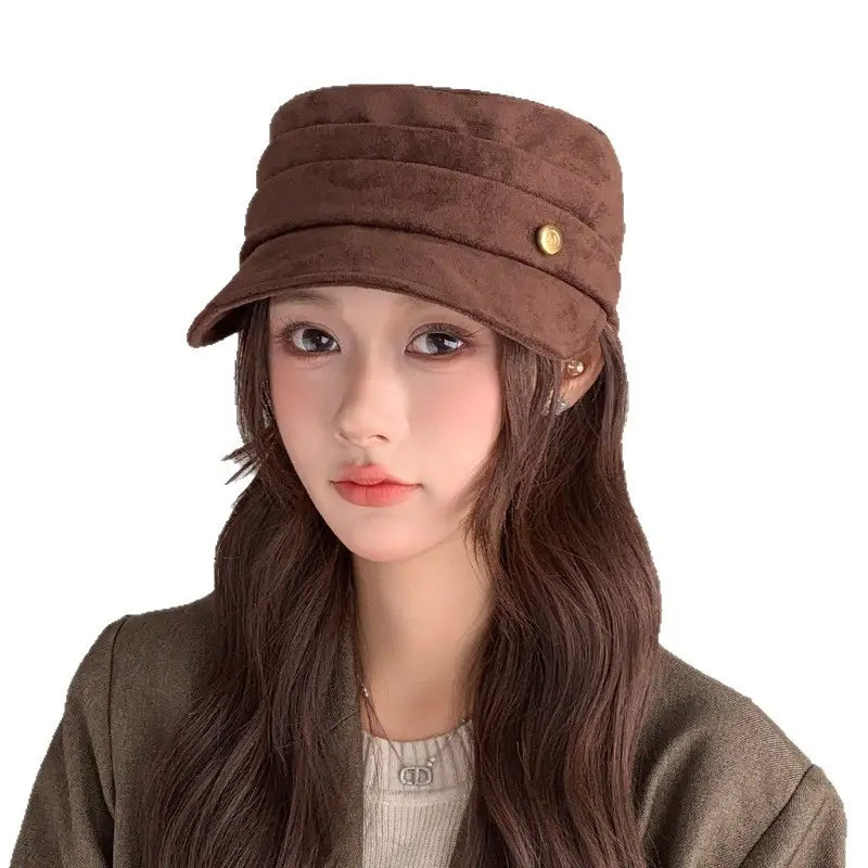 Suede Japanese Style Women's Hat Autumn Winter - Image 29