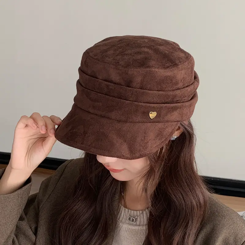 Suede Japanese Style Women's Hat Autumn Winter — feature 11