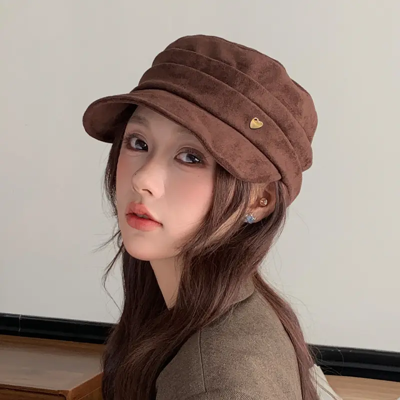Suede Japanese Style Women's Hat Autumn Winter — feature 12