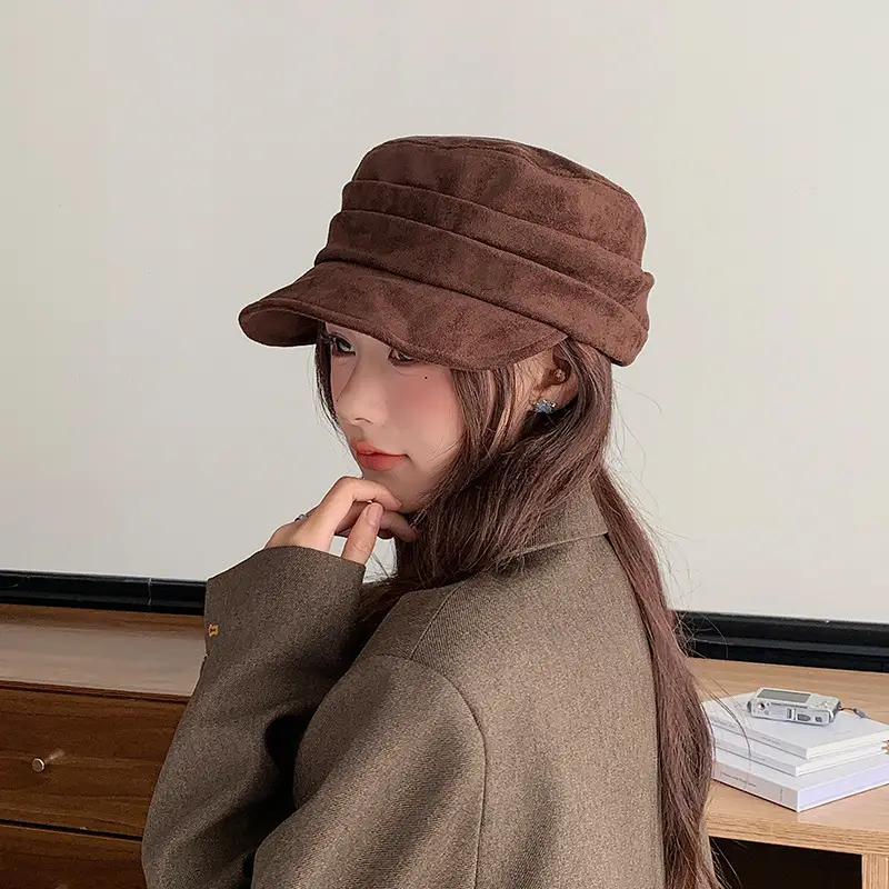 Suede Japanese Style Women's Hat Autumn Winter — feature 18