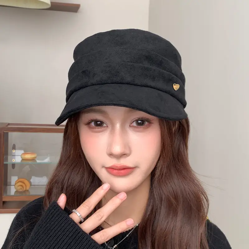 Suede Japanese Style Women's Hat Autumn Winter — feature 9