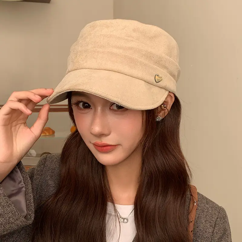 Suede Japanese Style Women's Hat Autumn Winter - Image 13