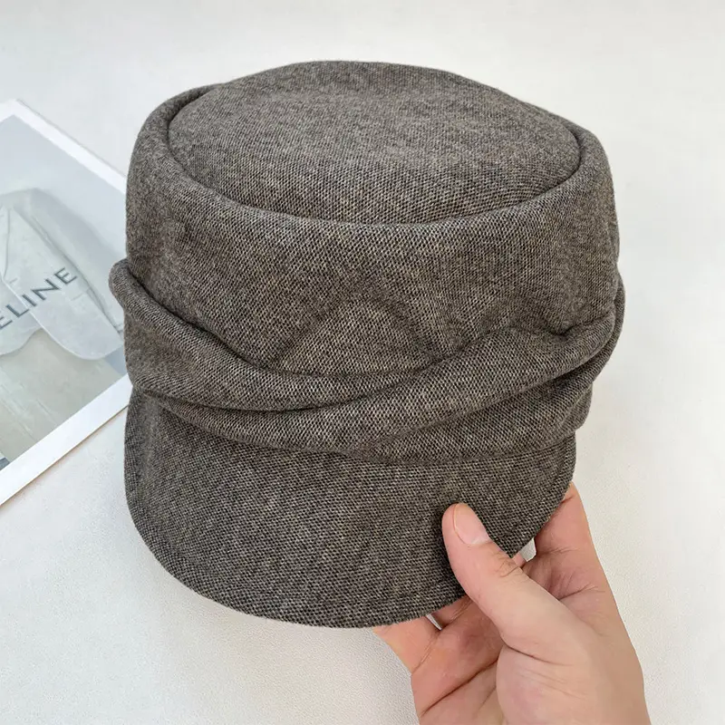 Suede Japanese Style Women's Hat Autumn Winter - Image 17