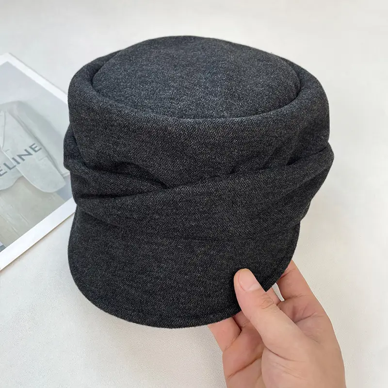 Suede Japanese Style Women's Hat Autumn Winter - Image 18