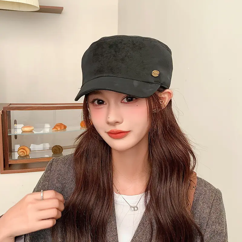 Suede Japanese Style Women's Hat Autumn Winter - Image 22