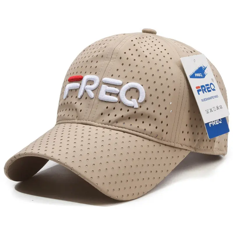 Men Sun Hat FreQ Embroidered Beige - Image 6
