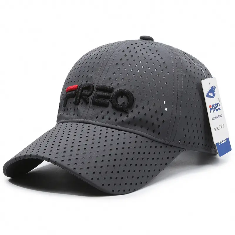 Men Sun Hat FreQ Embroidered Beige - Image 8
