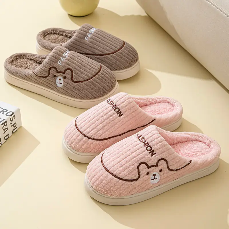 Women's 2025 New Winter Home Indoor Warm Plus Plush Slippers for Men in Autumn and Winter - Image 4