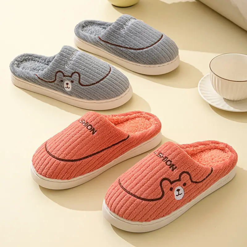 Women's 2025 New Winter Home Indoor Warm Plus Plush Slippers for Men in Autumn and Winter - Image 6