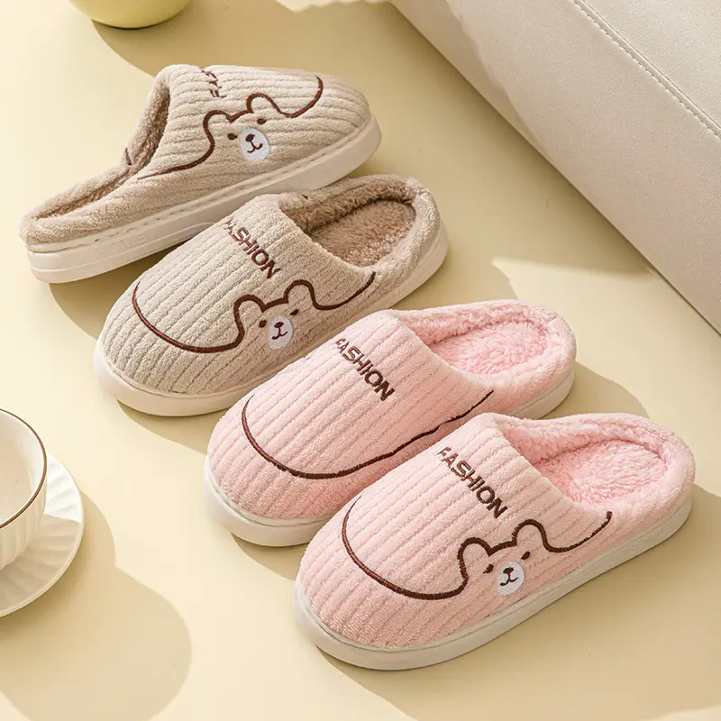 Women's 2025 New Winter Home Indoor Warm Plus Plush Slippers for Men in Autumn and Winter - Image 7