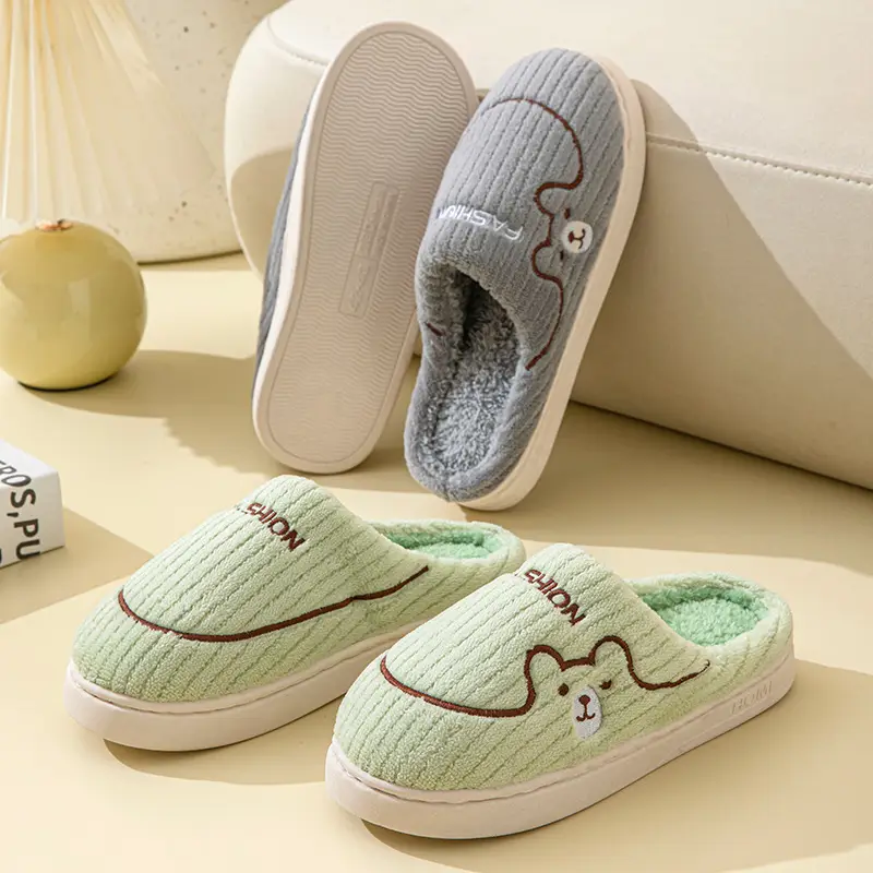 Women's 2025 New Winter Home Indoor Warm Plus Plush Slippers for Men in Autumn and Winter - Image 8