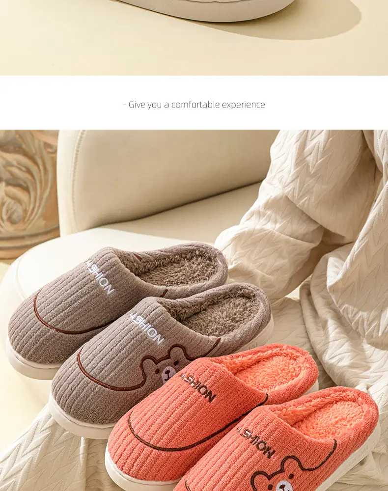 Women's 2025 New Winter Home Indoor Warm Plus Plush Slippers for Men in Autumn and Winter — feature 16