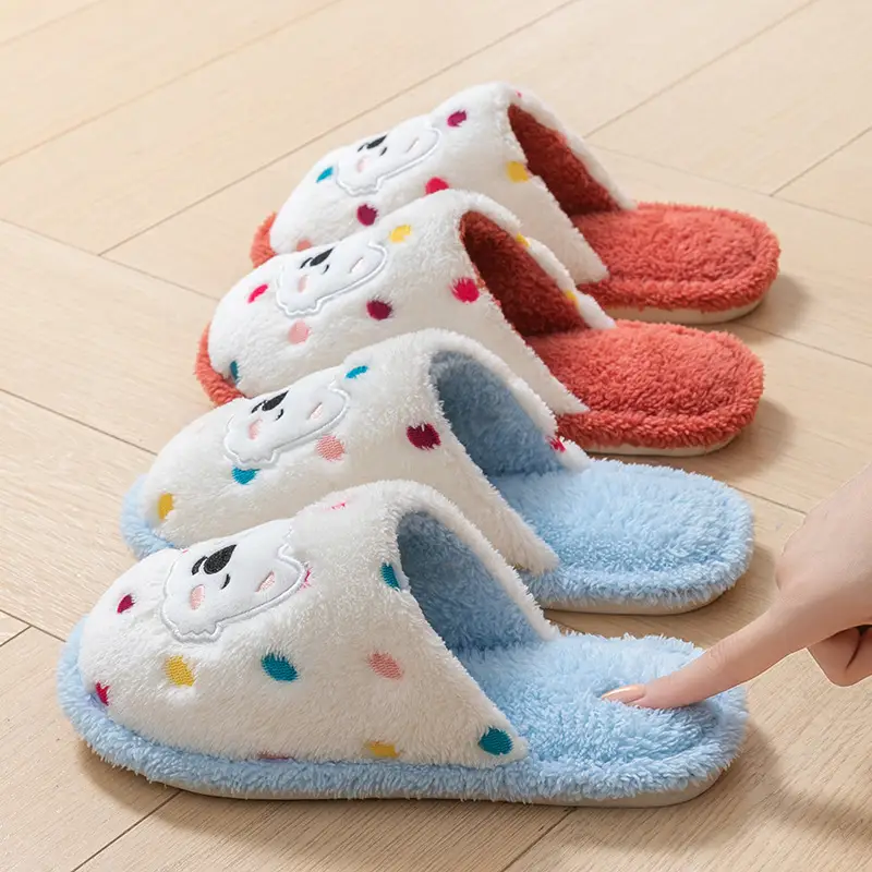 Cixi Cotton Slippers for Women in Winter, Spring & Fall, Indoor Warm and Non-Slip Home Furnishings, Cixi Winter Plush Men's Slippers - Image 8