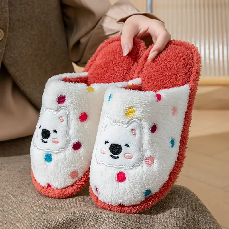 Cixi Cotton Slippers for Women in Winter, Spring & Fall, Indoor Warm and Non-Slip Home Furnishings, Cixi Winter Plush Men's Slippers - Image 2