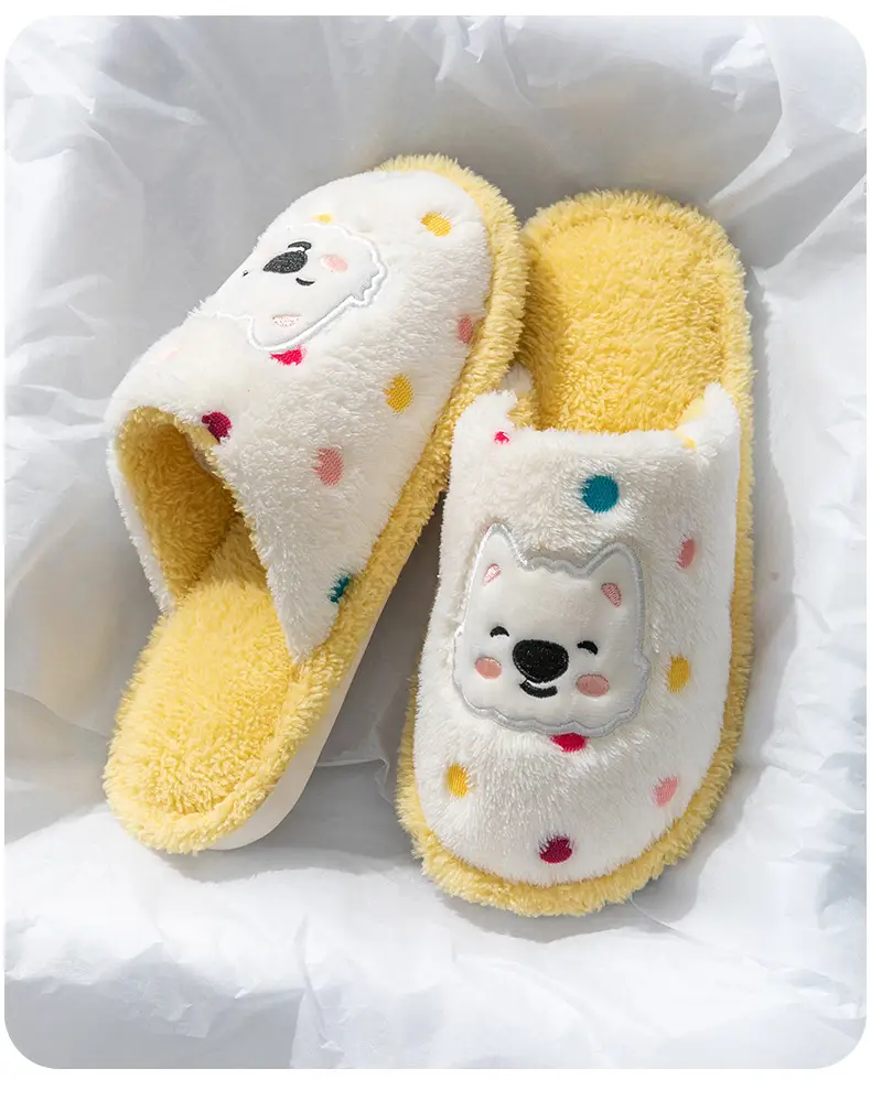 Cixi Cotton Slippers for Women in Winter, Spring & Fall, Indoor Warm and Non-Slip Home Furnishings, Cixi Winter Plush Men's Slippers — feature 6