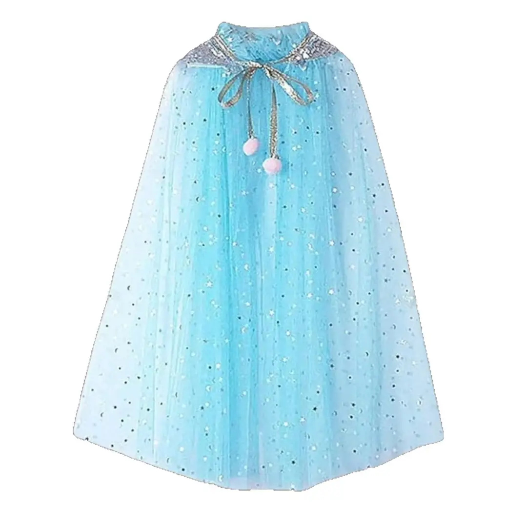 Frozen Veil Elsa Elsa Cloak Princess Shawl Sophia Cloak Girls Halloween Children's Dress up - Image 33