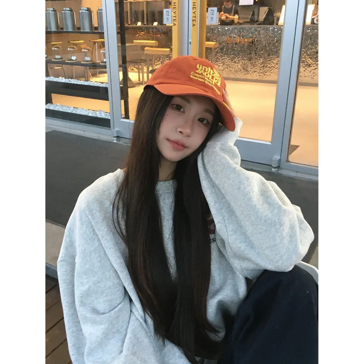 Women Baseball Cap with Yellow Logo, Durable Outdoor Sun Hat