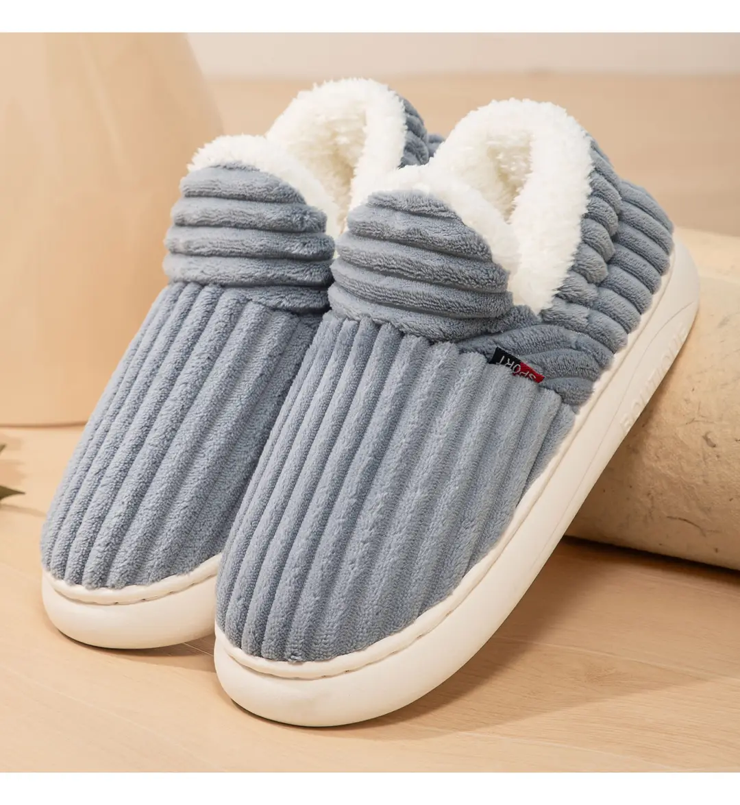 Women's Cotton Shoes for Home, Warm Furry Slippers, Lazy Shoes, Cross-Border Temu Large Size Cotton Slippers, Coral Fleece Lazy Shoes — feature 15
