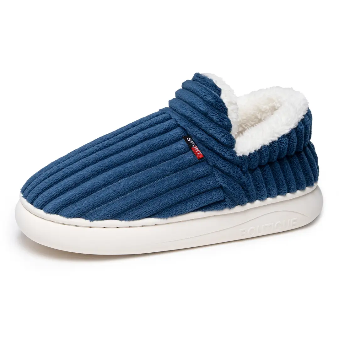 Women's Cotton Shoes for Home, Warm Furry Slippers, Lazy Shoes, Cross-Border Temu Large Size Cotton Slippers, Coral Fleece Lazy Shoes