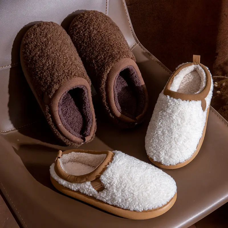 Plush Cotton Slippers for Men, Winter 2026 New Model, Indoor Non-Slip, Quiet, Comfortable with a Stepping-On-Clouds Feel, Thick-Soled Cotton Slippers for Women - Image 8