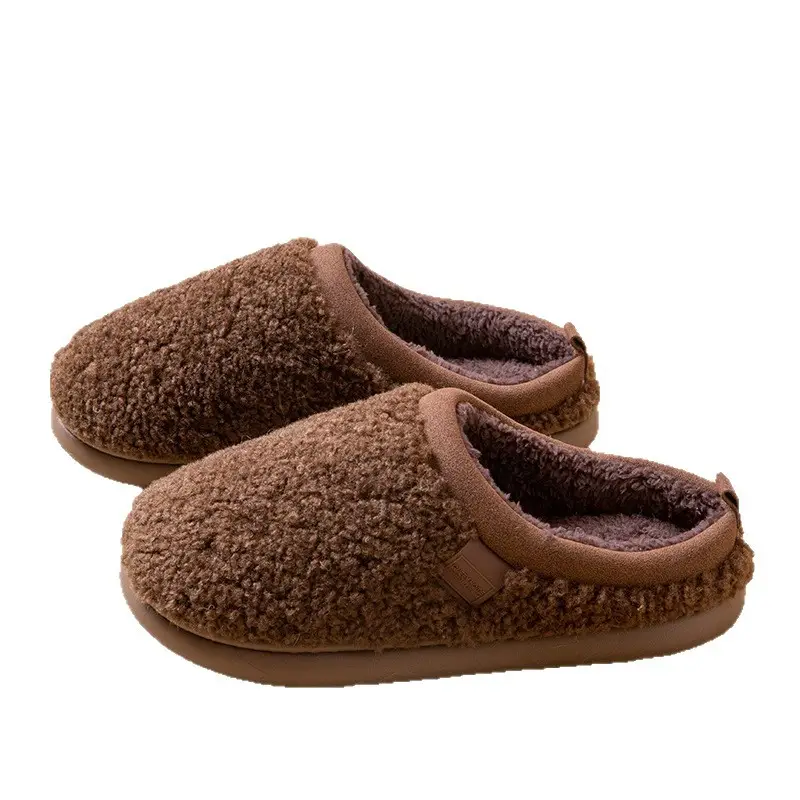 Plush Cotton Slippers for Men, Winter 2026 New Model, Indoor Non-Slip, Quiet, Comfortable with a Stepping-On-Clouds Feel, Thick-Soled Cotton Slippers for Women - Image 9
