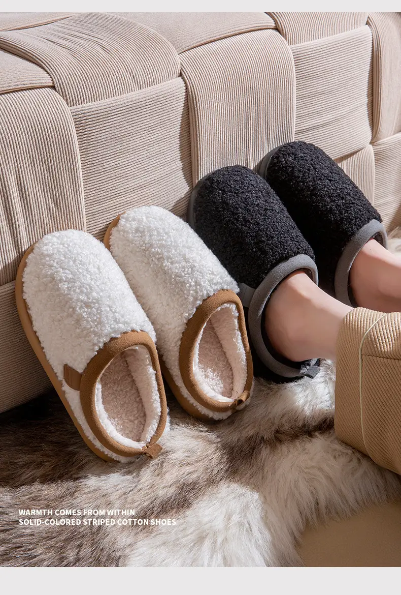 Plush Cotton Slippers for Men, Winter 2026 New Model, Indoor Non-Slip, Quiet, Comfortable with a Stepping-On-Clouds Feel, Thick-Soled Cotton Slippers for Women — feature 17