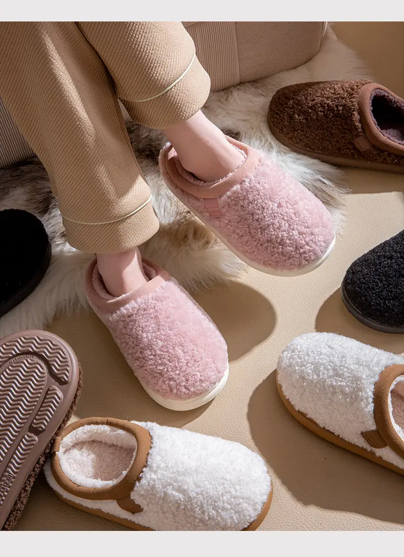 Plush Cotton Slippers for Men, Winter 2026 New Model, Indoor Non-Slip, Quiet, Comfortable with a Stepping-On-Clouds Feel, Thick-Soled Cotton Slippers for Women — feature 20