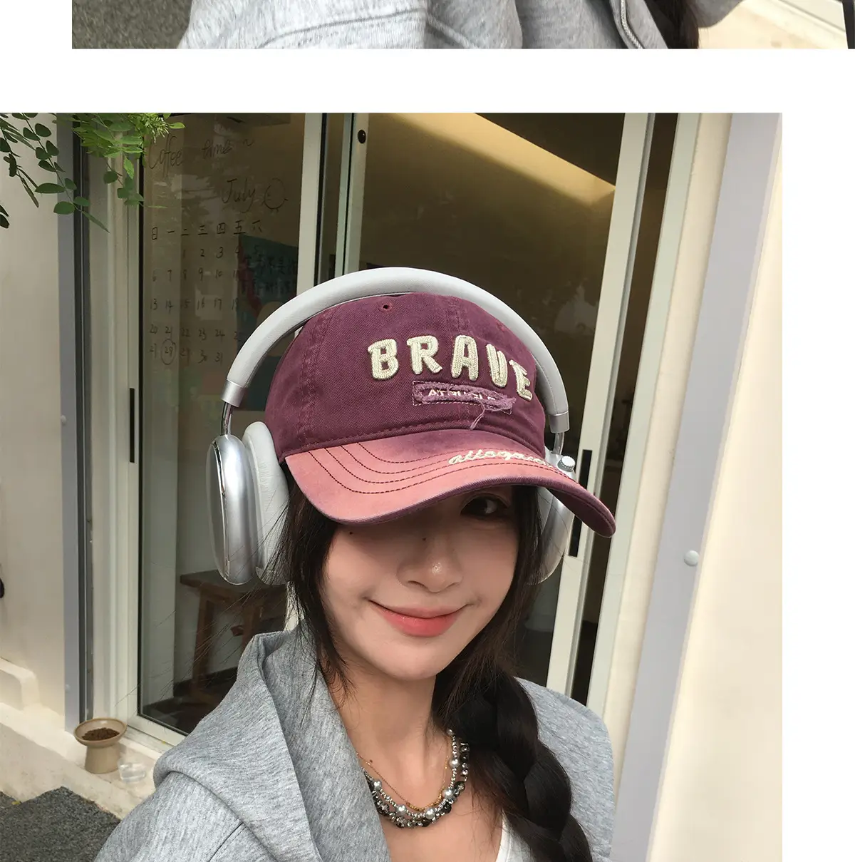 Vintage Two-Tone Baseball Cap for Women Sweet Cool Casual Face-Slimming Duckbill Cap New Hat for Men — feature 12