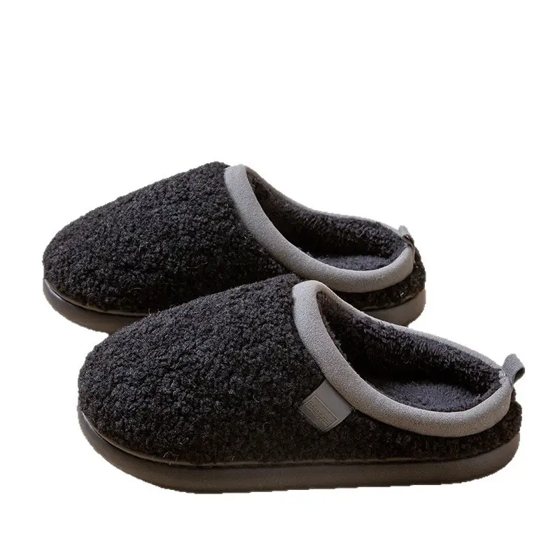 Cotton Slippers for Men, Winter Indoor Home Use, Non-Slip, Warm, Breathable Slippers for Autumn and Winter, Women's Maternity Shoes - Image 9