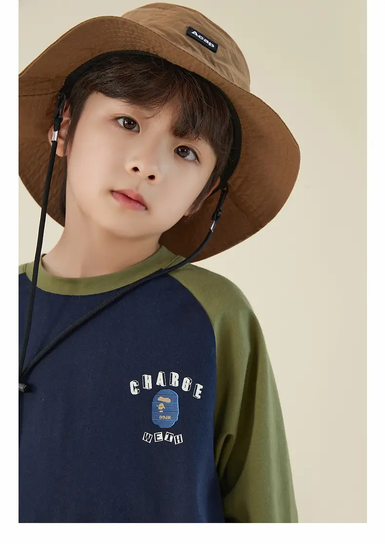 Duoduo Boys Cotton Long Sleeve T-Shirt Navy Blue Medium to XL — feature 35