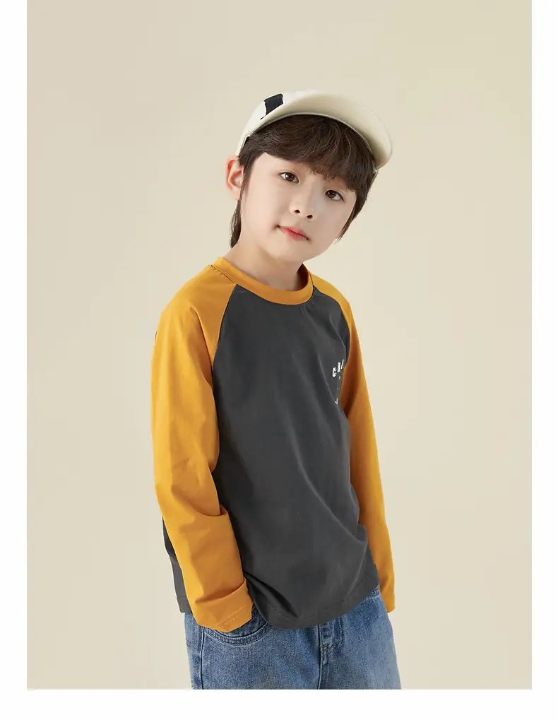 Duoduo Boys Cotton Long Sleeve T-Shirt Navy Blue Medium to XL — feature 46