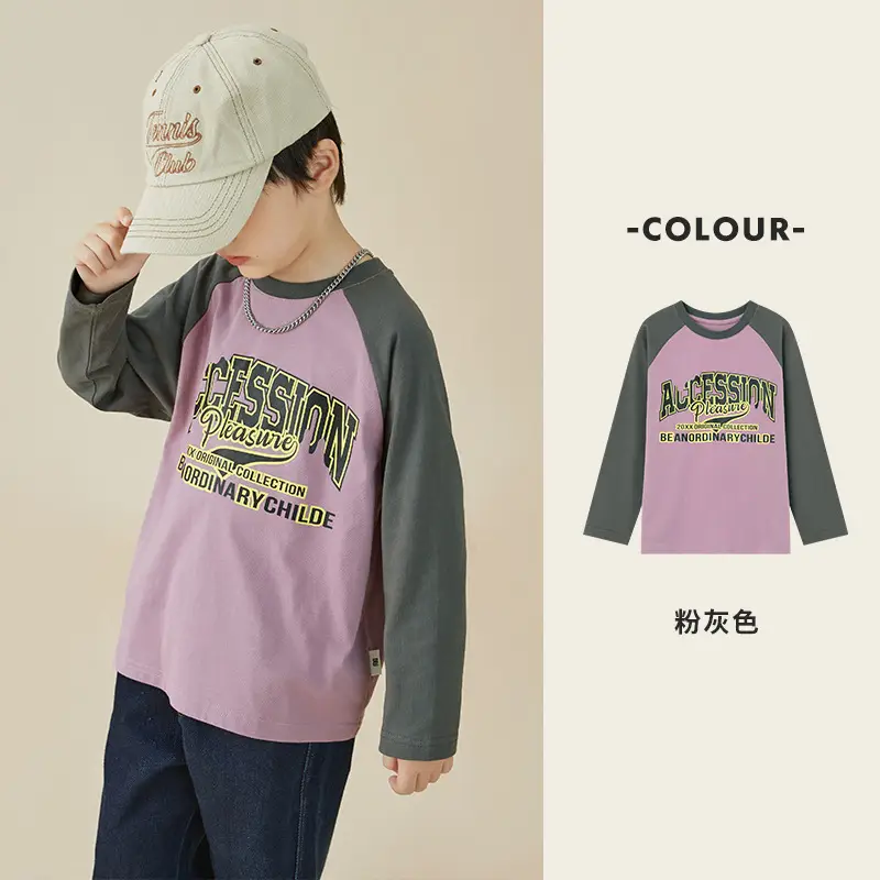Duoduo Boys Cotton Long Sleeve T-Shirt Navy Blue Medium to XL - Image 20