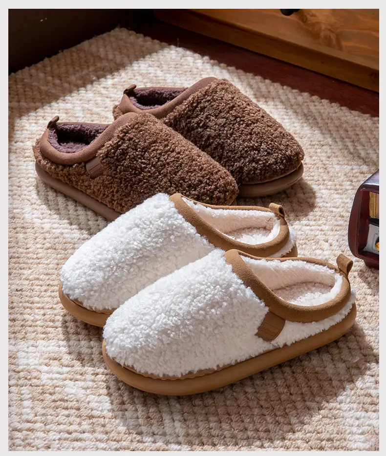 Warm Plush Cotton Slippers for Women, Winter 2026 New Model, Indoor Home Slippers with a Stepping-On-Clouds Feel, Thick-Soled, Non-Slip, Silent Cotton Slippers for Men — feature 15