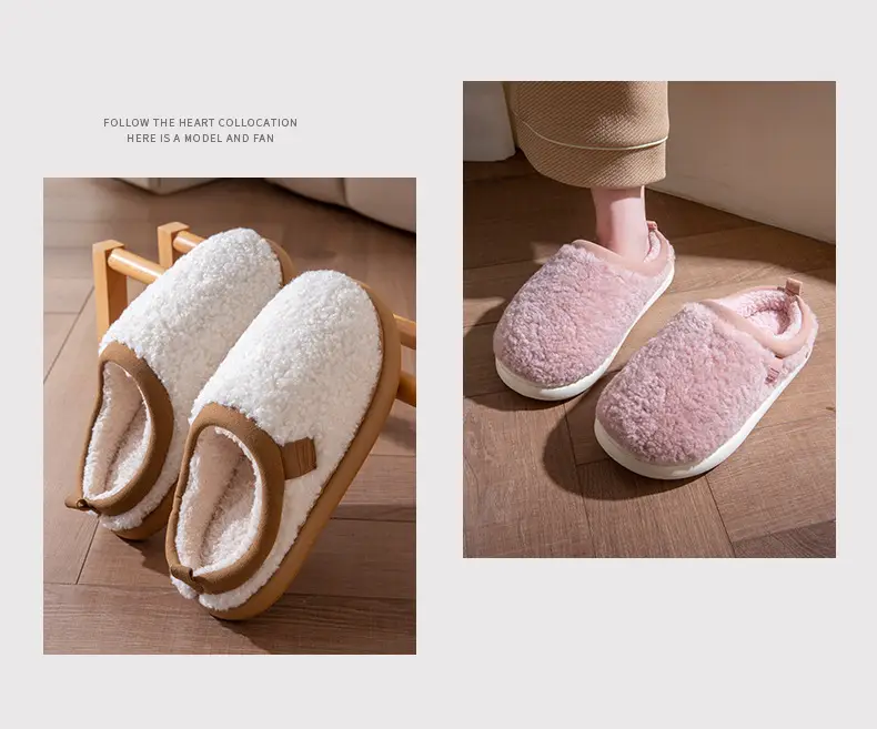 Warm Plush Cotton Slippers for Women, Winter 2026 New Model, Indoor Home Slippers with a Stepping-On-Clouds Feel, Thick-Soled, Non-Slip, Silent Cotton Slippers for Men — feature 18