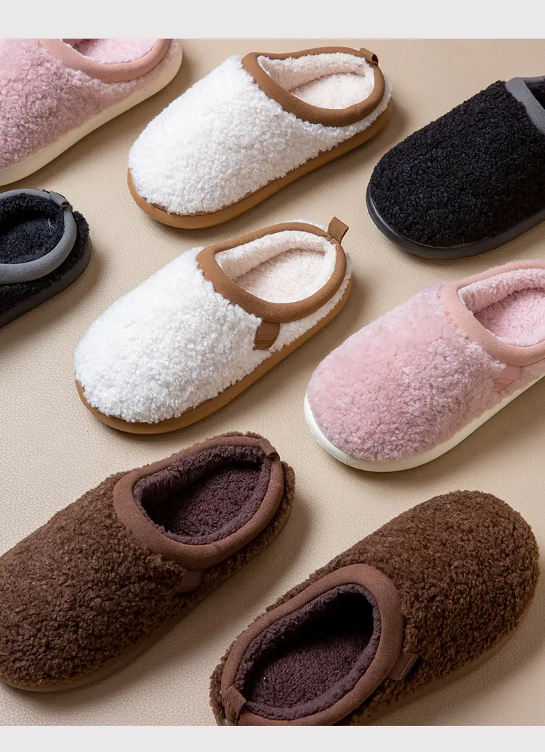 Warm Plush Cotton Slippers for Women, Winter 2026 New Model, Indoor Home Slippers with a Stepping-On-Clouds Feel, Thick-Soled, Non-Slip, Silent Cotton Slippers for Men — feature 19