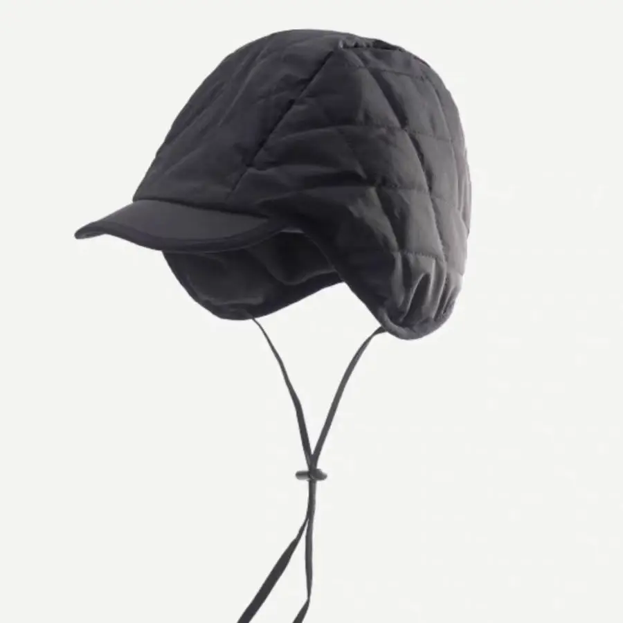 Women Winter Insulated Peaked Cap Hat Beige - Image 10