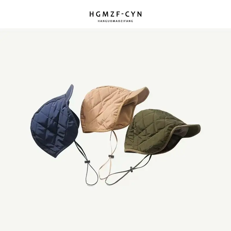 Women Winter Insulated Peaked Cap Hat Beige — feature 2