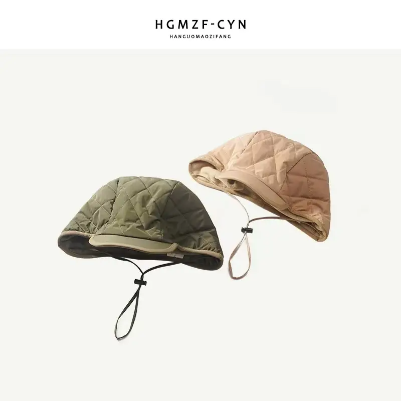 Women Winter Insulated Peaked Cap Hat Beige — feature 3