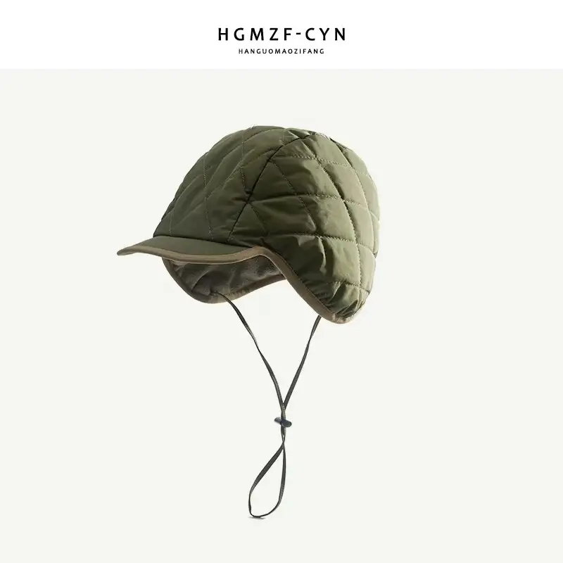 Women Winter Insulated Peaked Cap Hat Beige — feature 4