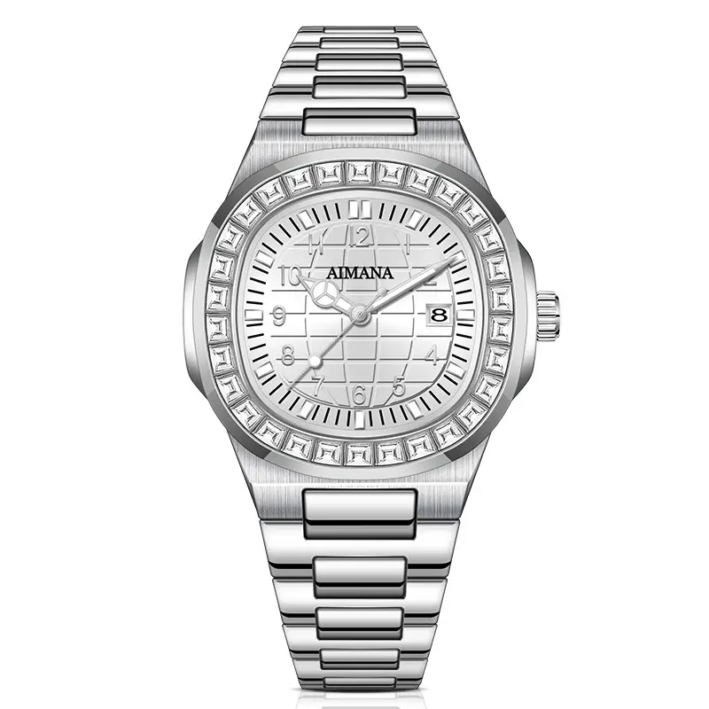 Men's Quartz Watch with Diamond Ring & Luminous Dial — feature 21