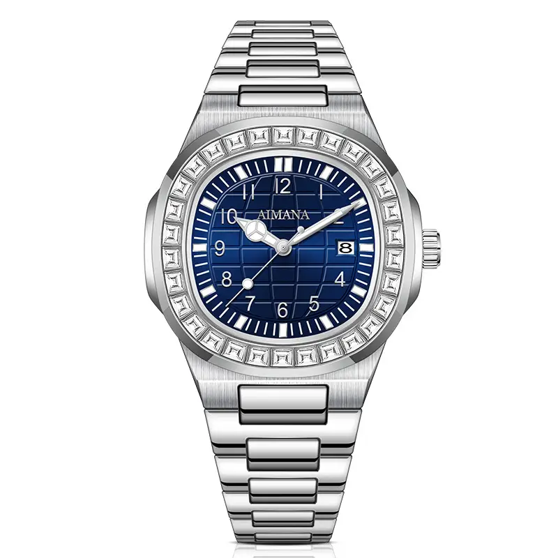 Men's Quartz Watch with Diamond Ring & Luminous Dial — feature 23