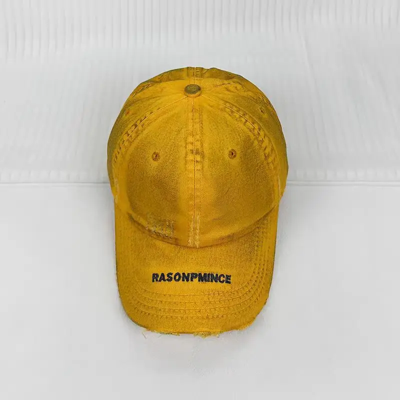 Women's Pink Distressed Baseball Cap with Brand Logo - Image 3