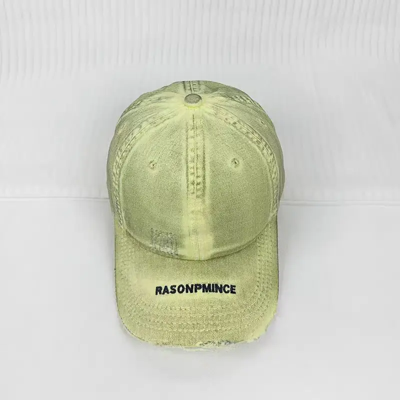 Women's Pink Distressed Baseball Cap with Brand Logo - Image 5