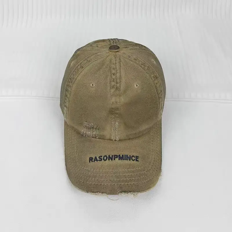 Women's Pink Distressed Baseball Cap with Brand Logo - Image 7