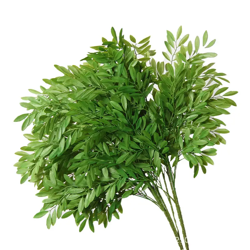 Artificial Green Plant Flowers for Weddings, Silk Flowers, Lily of the Valley, Dragon Whisker Grass, Wedding Flower Arrangements, Green Leaf Grass Decoration, Green Flowers