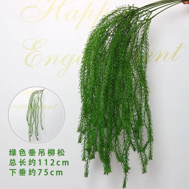 Artificial Green Plant Flowers for Weddings, Silk Flowers, Lily of the Valley, Dragon Whisker Grass, Wedding Flower Arrangements, Green Leaf Grass Decoration, Green Flowers