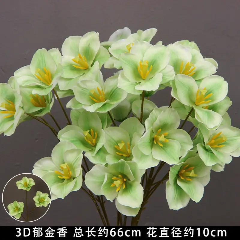 Artificial Green Plant Flowers for Weddings, Silk Flowers, Lily of the Valley, Dragon Whisker Grass, Wedding Flower Arrangements, Green Leaf Grass Decoration, Green Flowers